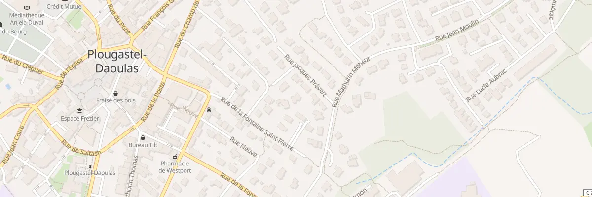 Plan du 5 Rue Jacques Prévert à Plougastel-Daoulas