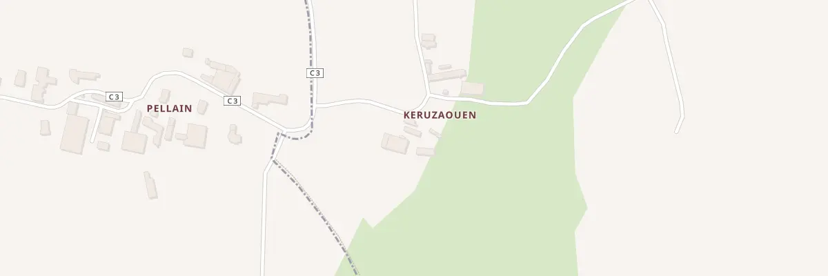 Plan du 467 Kerusaouen au Folgoët