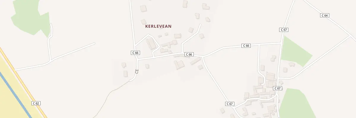 Plan du 396 Kerlevean à Telgruc-sur-Mer