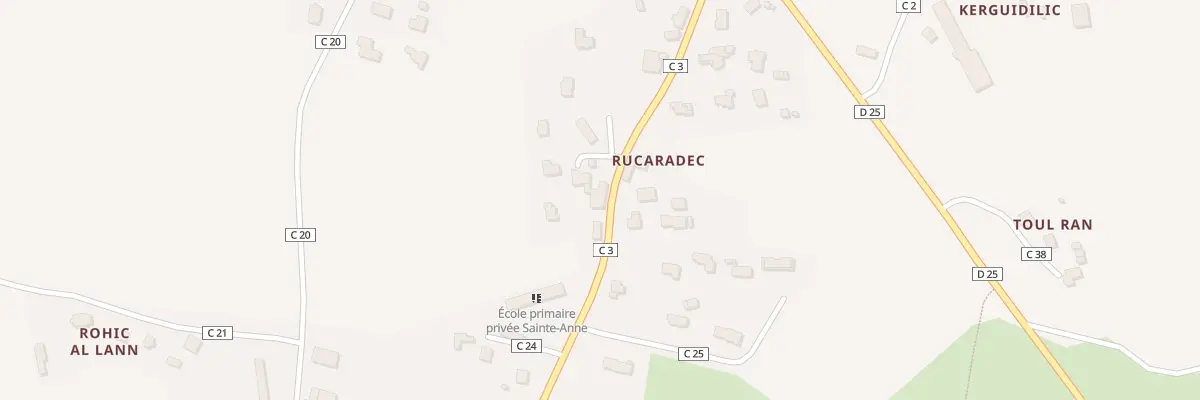 Plan du 135 Rucaradec à Saint-Frégant