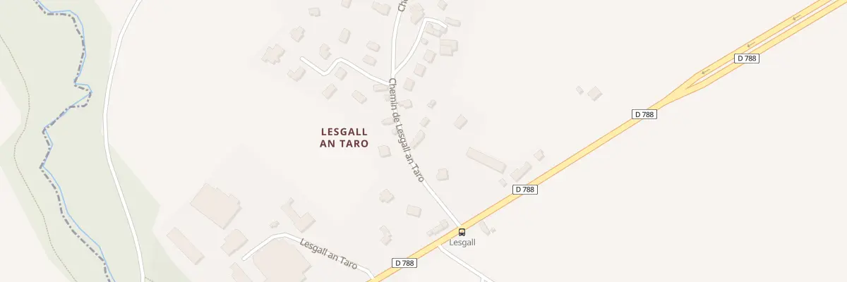 Plan du 4 Lesgall an Taro à Ploudaniel