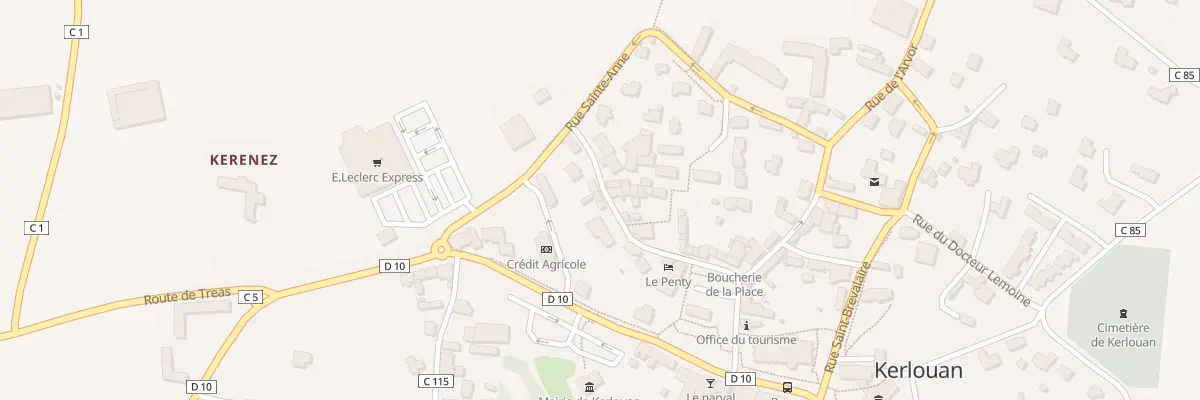 Plan du 10 Rue du Cdt Toul à Kerlouan