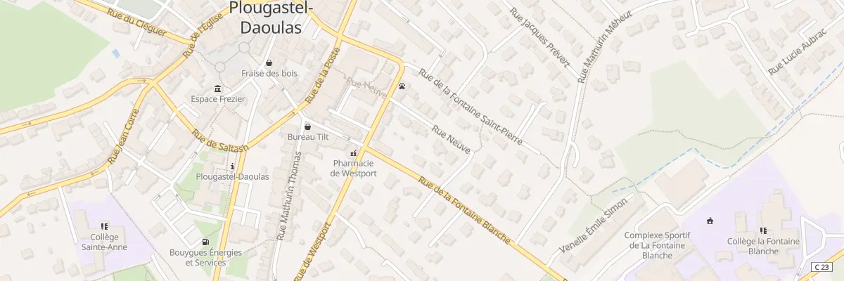 Plan du 16 Rue Neuve à Plougastel-Daoulas