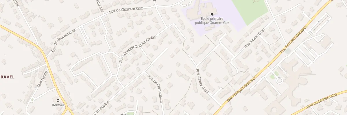 Plan du 28 Rue de Cornouaille à Plougastel-Daoulas