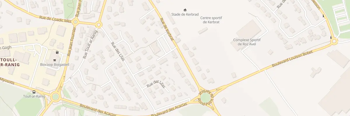 Plan du 38 Rue de Kerbrat à Plougastel-Daoulas