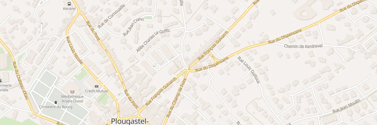 Plan du 19 Rue François Guivarch à Plougastel-Daoulas