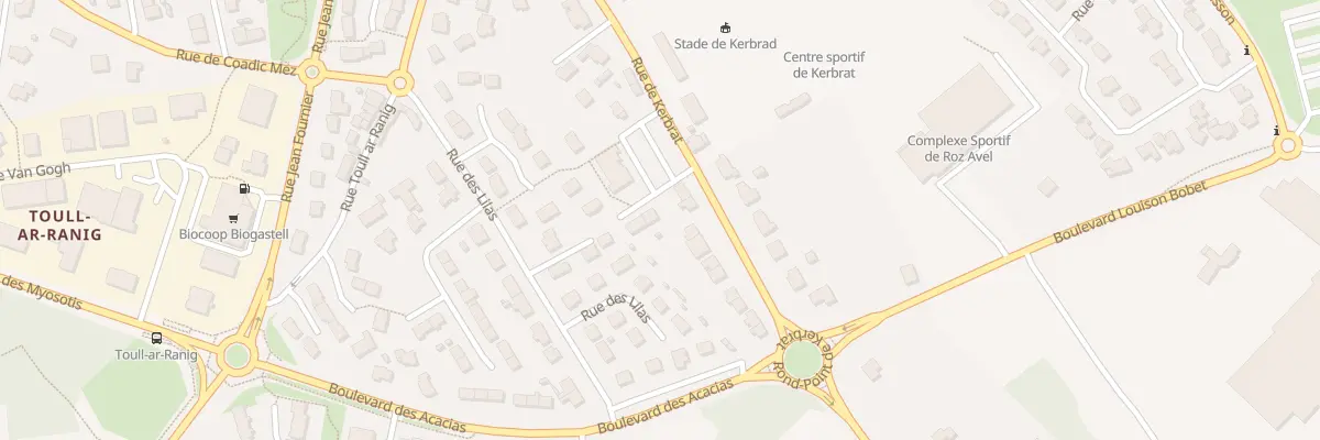 Plan du 34 Rue de Kerbrat à Plougastel-Daoulas