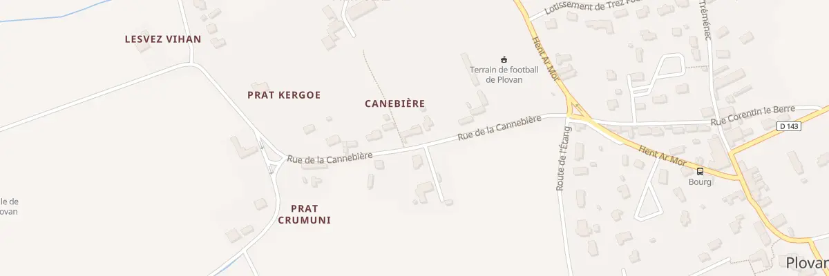 Plan du 8 Rue de la Cannebiere à Plovan