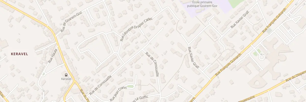 Plan du 23 Rue de Cornouaille à Plougastel-Daoulas