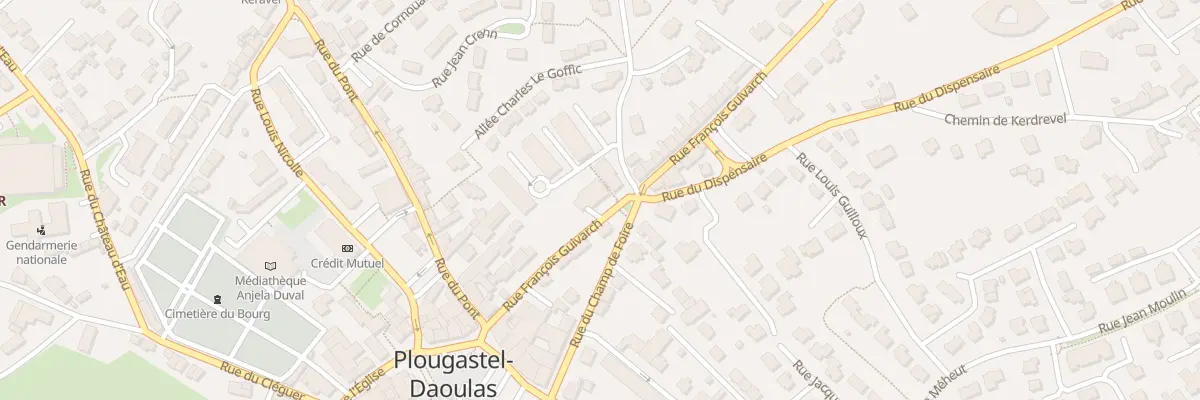 Plan du 11 Rue François Guivarch à Plougastel-Daoulas