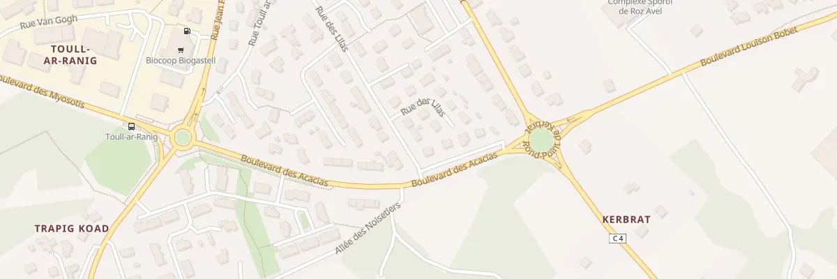 Plan du 2 Rue des Lilas à Plougastel-Daoulas