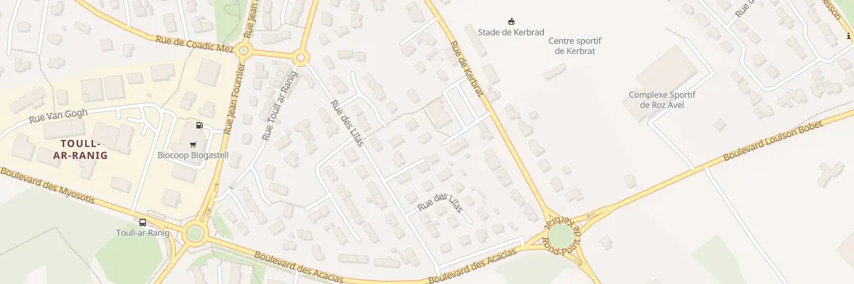 Plan du 30B Rue de Kerbrat à Plougastel-Daoulas