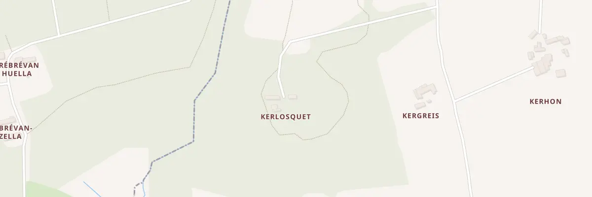 Plan du 191 Kerlosquet à Landudec