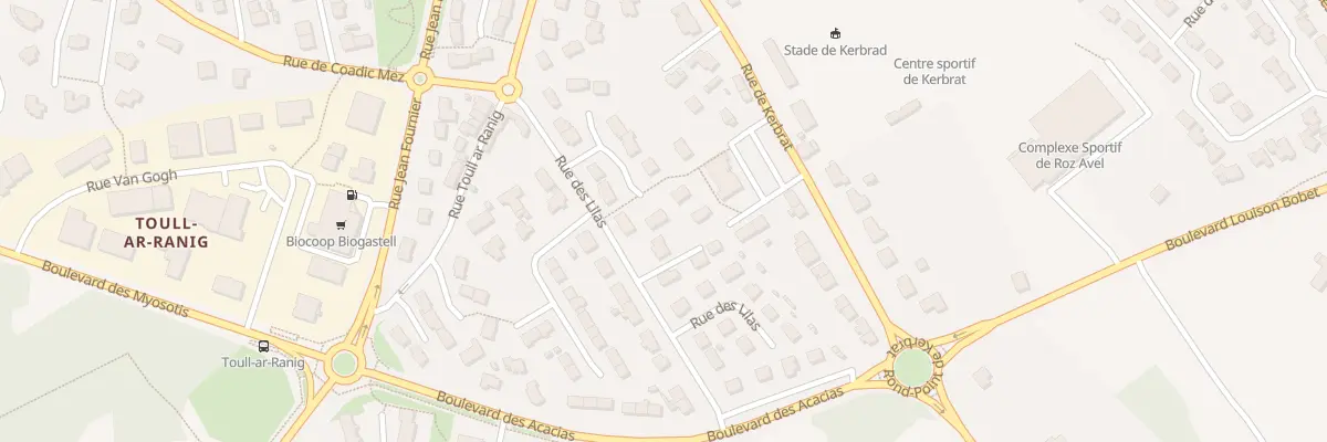 Plan du 36 Rue des Lilas à Plougastel-Daoulas