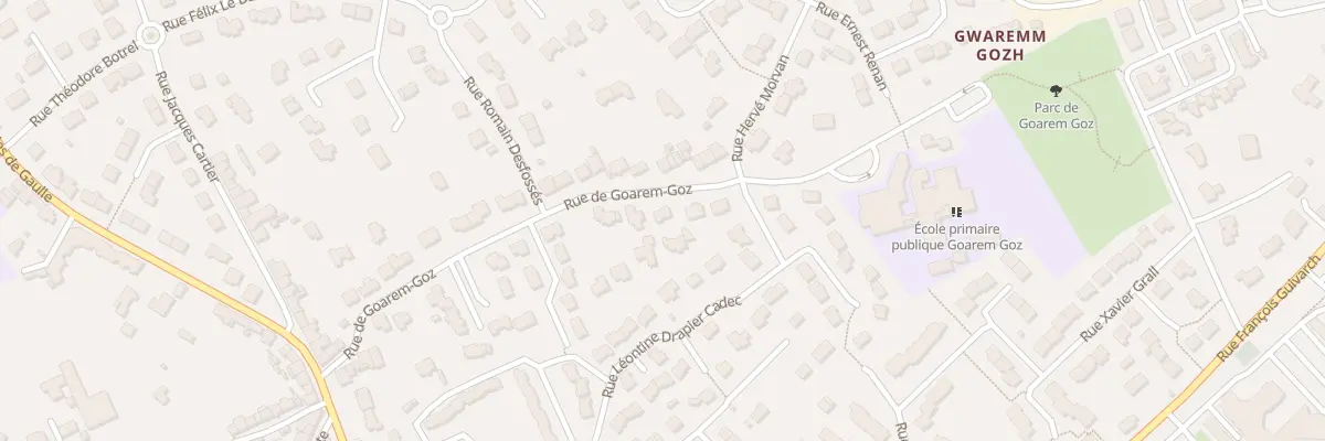 Plan du 36 Rte de Goarem-Coz à Plougastel-Daoulas