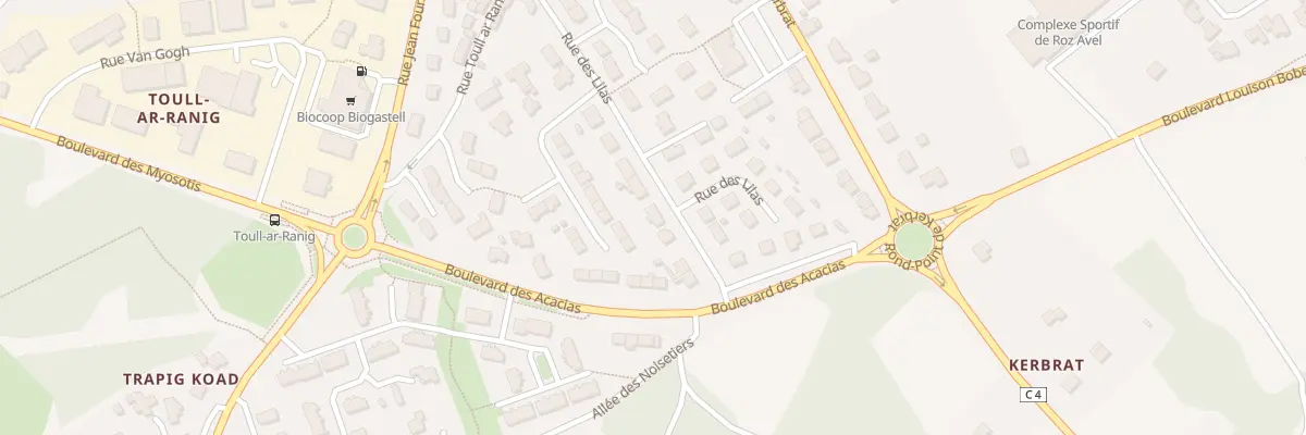 Plan du 7 Rue des Lilas à Plougastel-Daoulas