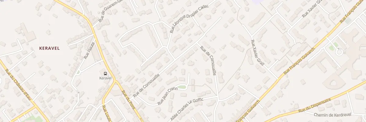 Plan du 14 Rue de Cornouaille à Plougastel-Daoulas