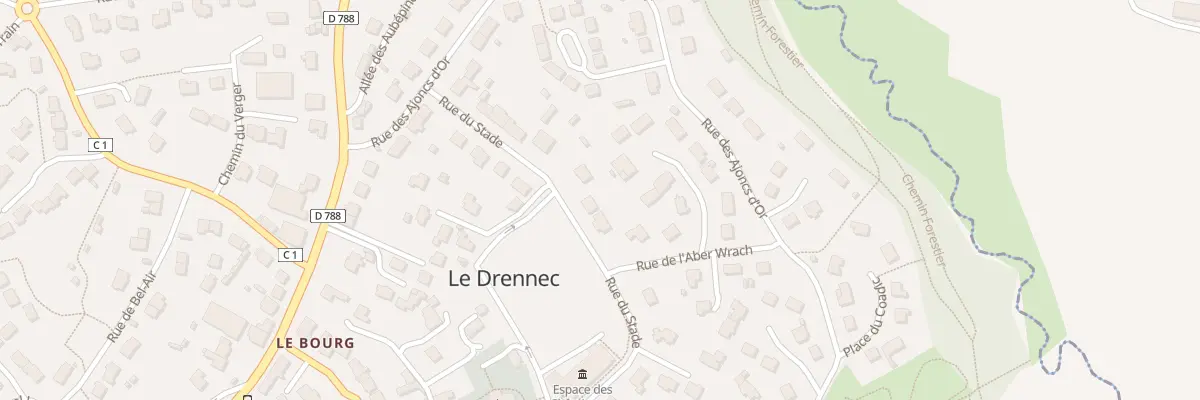 Plan du 20 Rue du Stade au Drennec