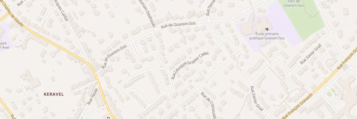 Plan du 11 Rue Léontine Drapier Cadec à Plougastel-Daoulas
