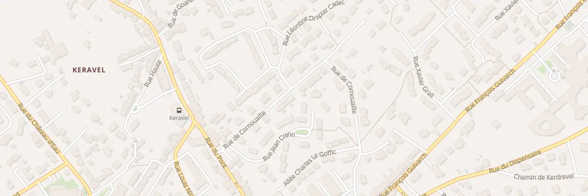 Plan du 12 Rue de Cornouaille à Plougastel-Daoulas