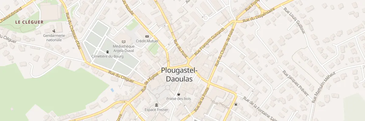 Plan du 1 Rue du Pont à Plougastel-Daoulas