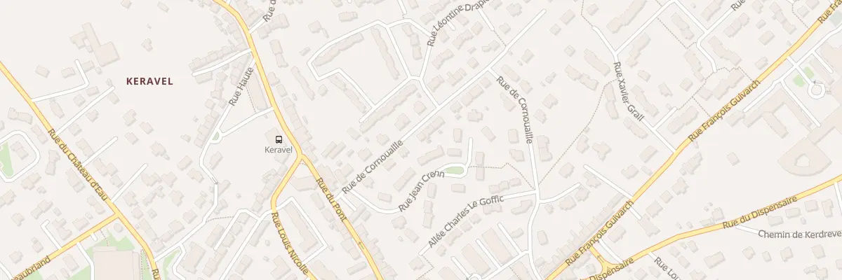 Plan du 8 Rue de Cornouaille à Plougastel-Daoulas