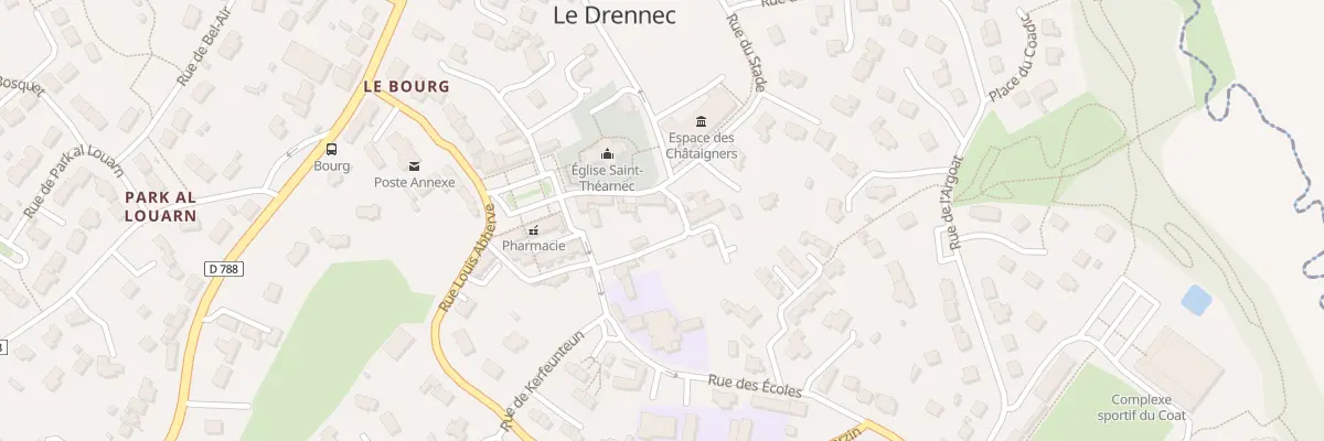Plan du 8 Rue du Stade au Drennec