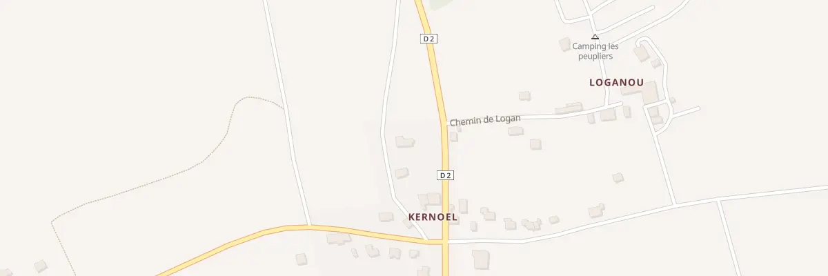Plan du 8 Kernoel à Pouldreuzic