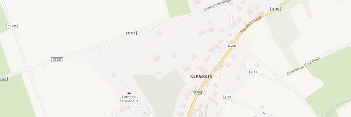 Plan du 1982F Che du Kléguer à Telgruc-sur-Mer