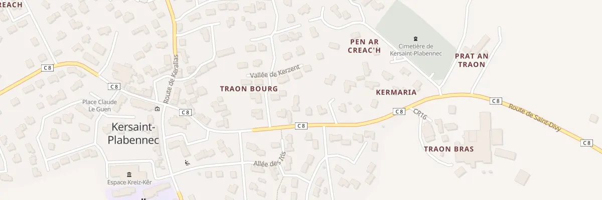 Plan du 18A Rte de Saint-Divy à Kersaint-Plabennec