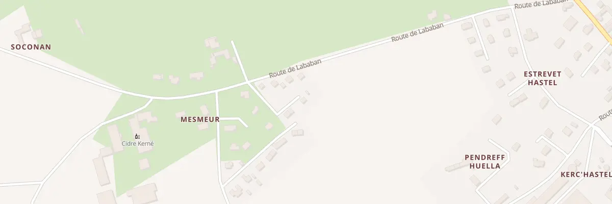 Plan du 493 Mesmeur à Pouldreuzic