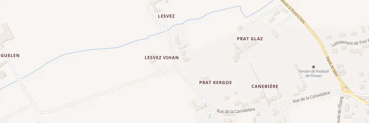 Plan du 5402F Prat Kergoe à Plovan