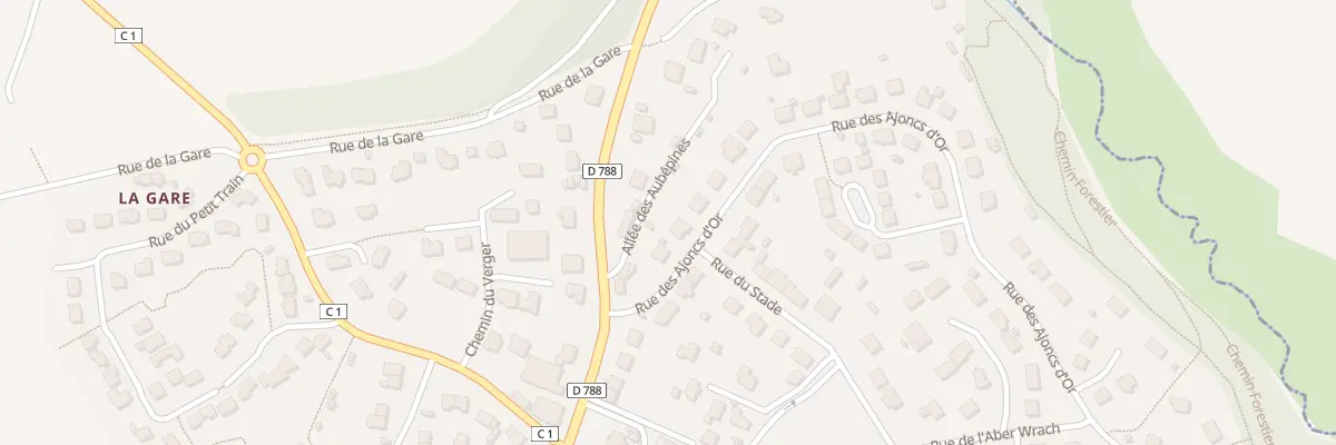 Plan du 5 Rue des Ajoncs d’Or au Drennec