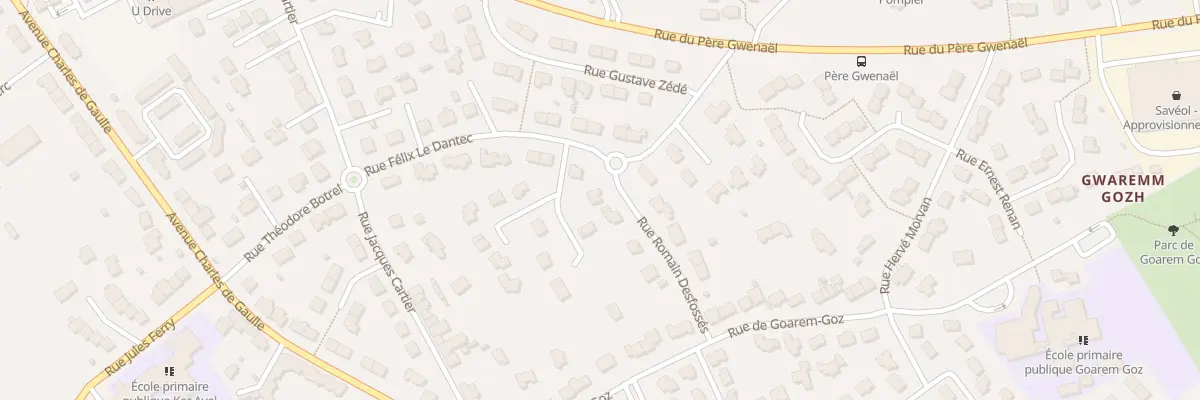 Plan du 22 Rue Félix le Dantec à Plougastel-Daoulas