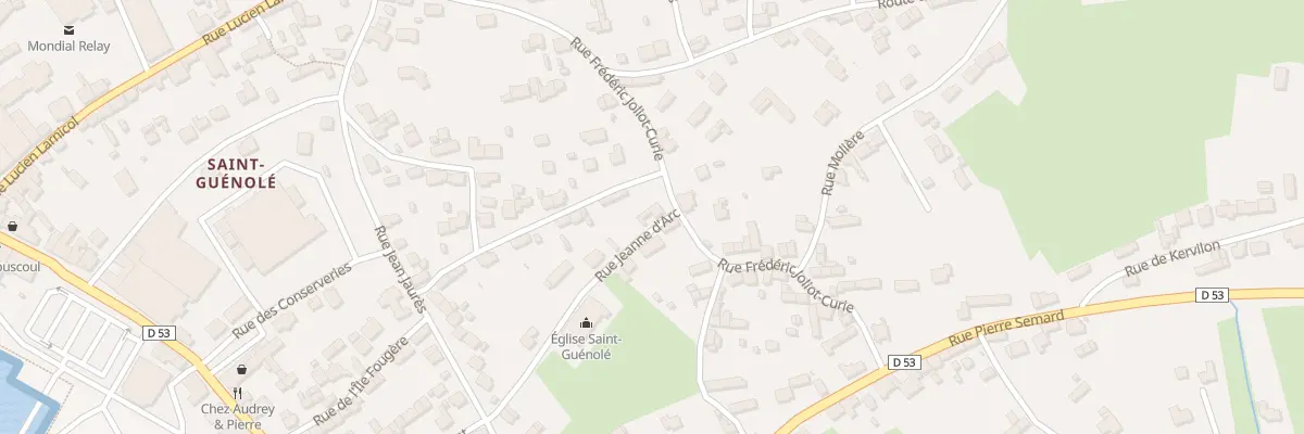 Plan du 294 Rue Frédéric Joliot Curie à Penmarch