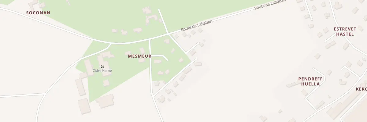 Plan du 17 Mesmeur à Pouldreuzic