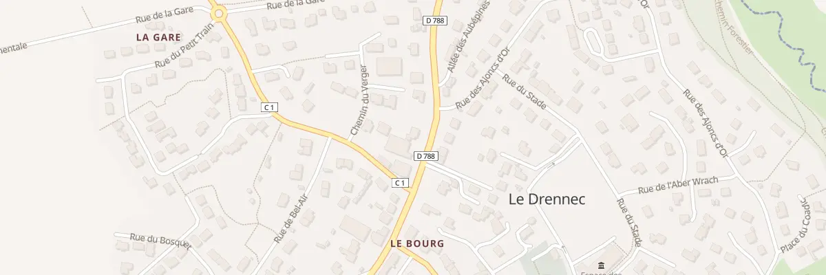 Plan du 9 Rue de Lesneven au Drennec