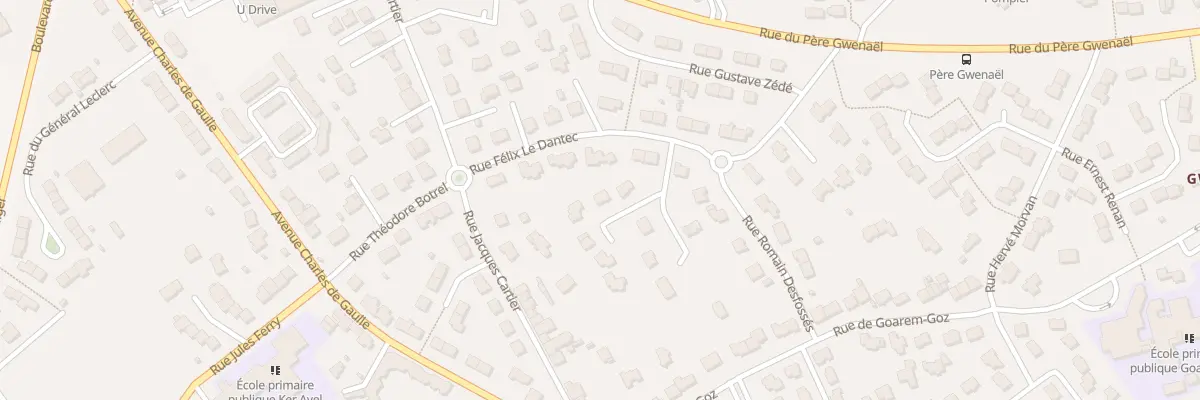 Plan du 2 Rue René Guy Cadou à Plougastel-Daoulas
