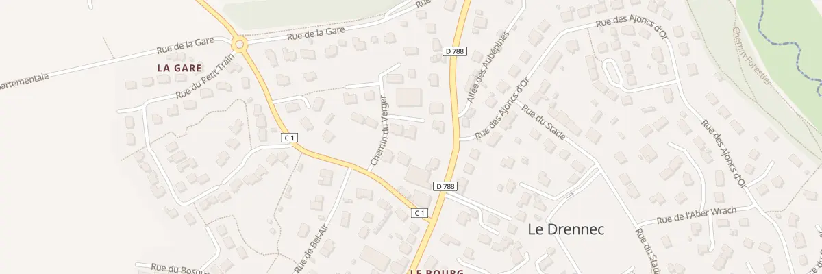 Plan du 6 Che du Verger au Drennec