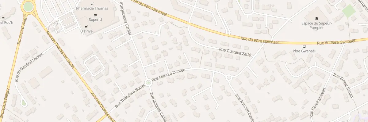 Plan du 9 Rue Félix le Dantec à Plougastel-Daoulas