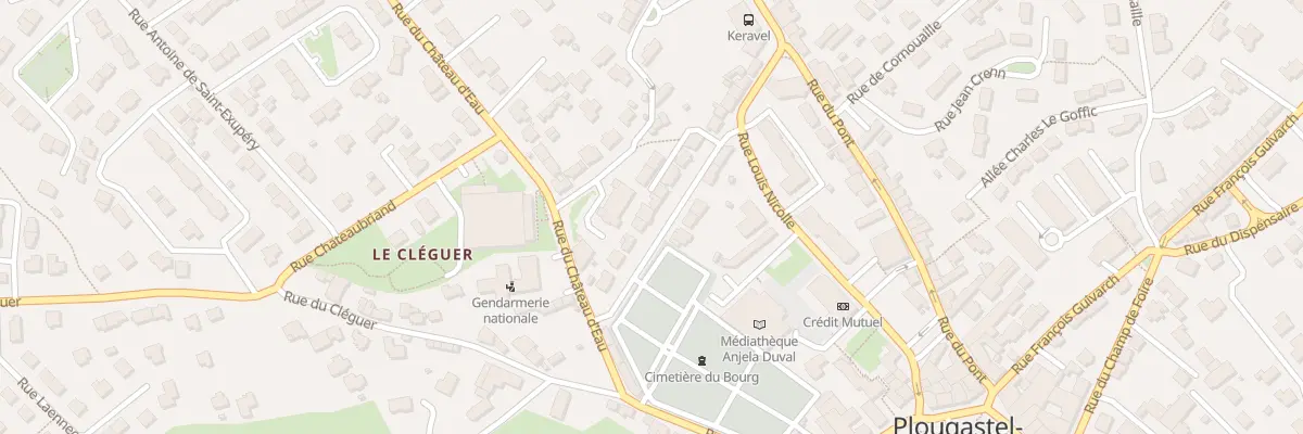 Plan du 30 Rue de la Tour d’Auvergne à Plougastel-Daoulas