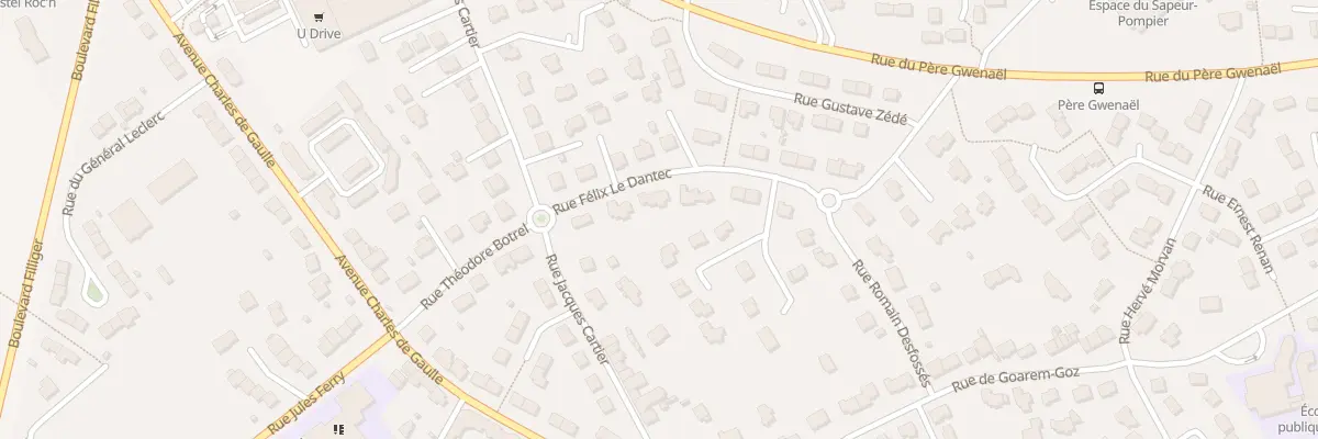 Plan du 6 Rue Félix le Dantec à Plougastel-Daoulas