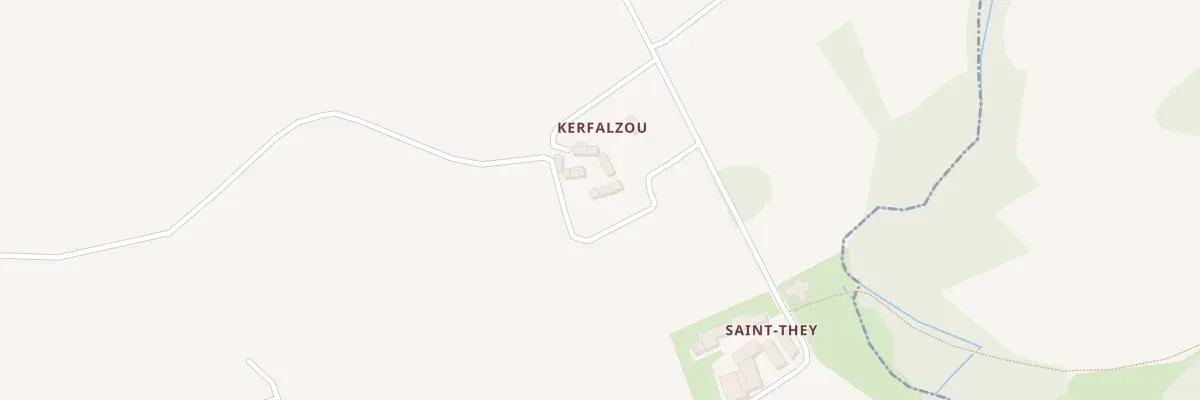 Plan du 216 Kerfalzou à Poullan-sur-Mer