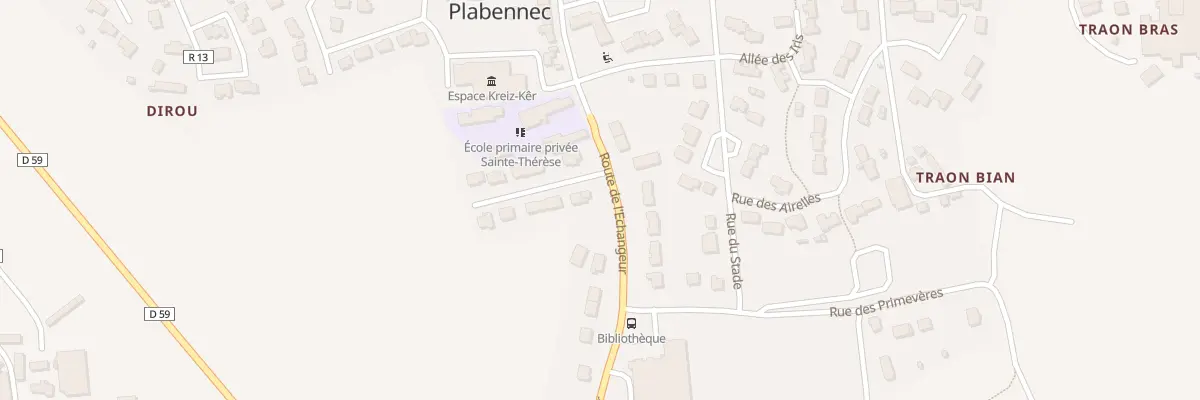 Plan du 2 Rue Anne de Bretagne à Kersaint-Plabennec
