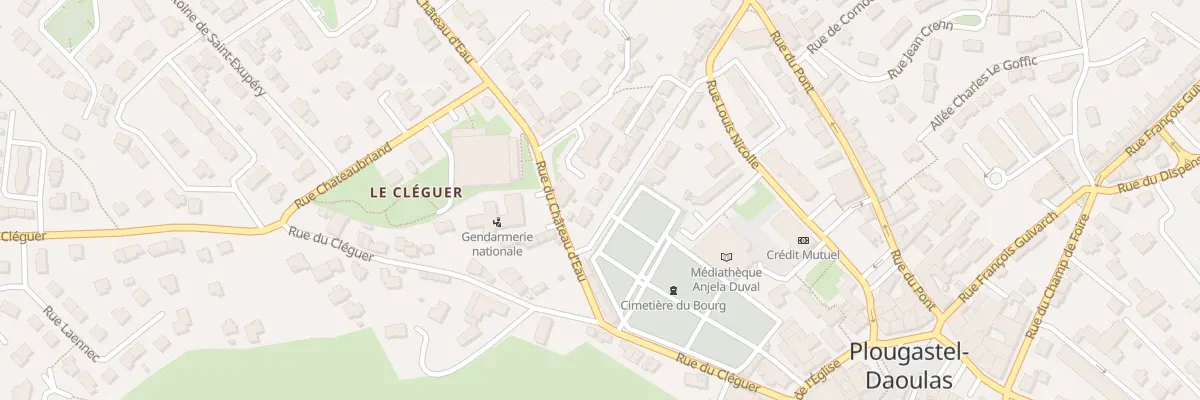Plan du 36 Rue de la Tour d’Auvergne à Plougastel-Daoulas