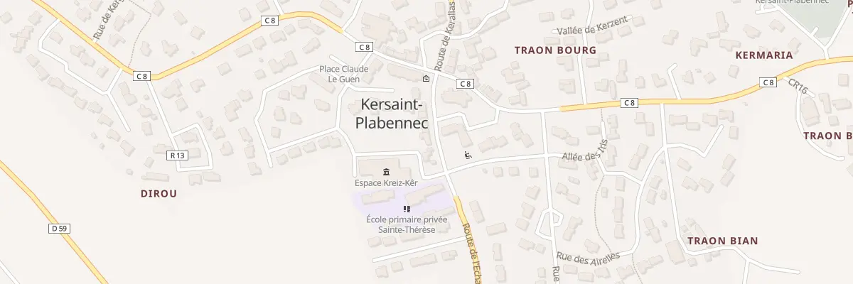 Plan du 9 Rte de l’Echangeur à Kersaint-Plabennec
