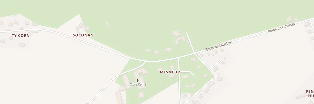 Plan du 5478 Mesmeur à Pouldreuzic