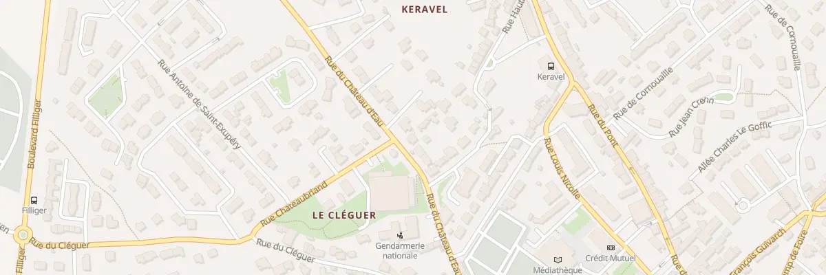 Plan du 18 Rue du Chateau d’Eau à Plougastel-Daoulas