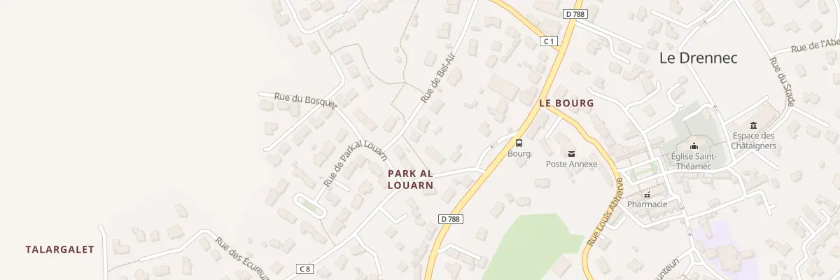 Plan du 13 Rue de Bel-Air au Drennec