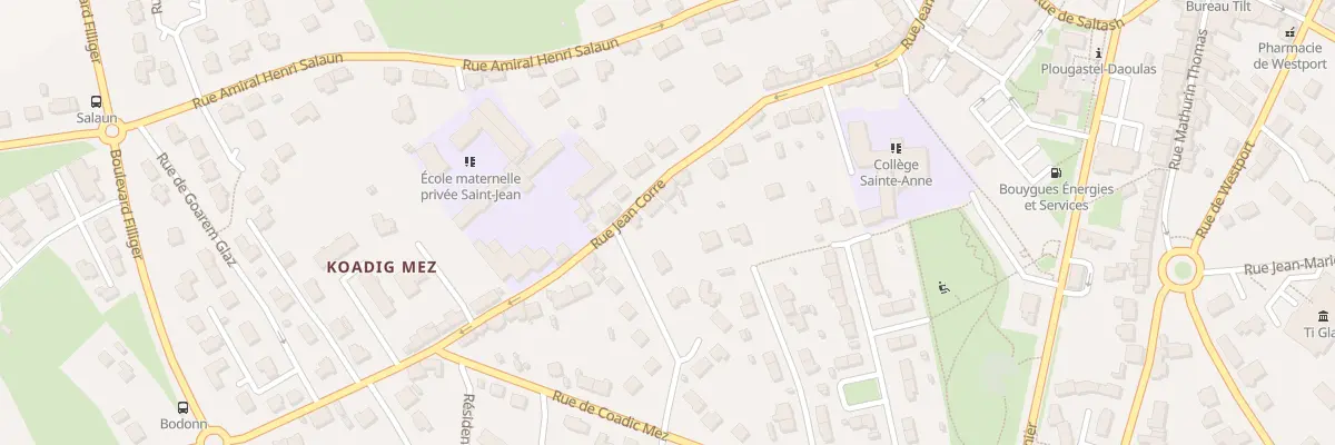 Plan du 39 Rue Jean Corre à Plougastel-Daoulas